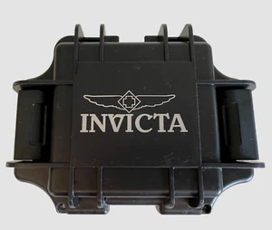 invicta Watch Heavy Duty Plastic Black Presentation Case Foam Protection 1 Slot - Picture 1 of 9