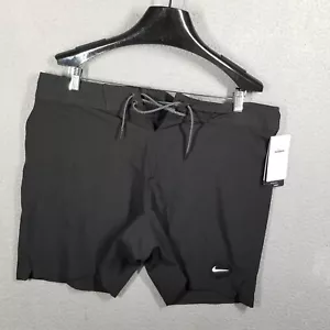 Men's 36 - Nike 4 Way Stretch Swimsuit Swim NESSB537 Black Beach NEW - Picture 1 of 11