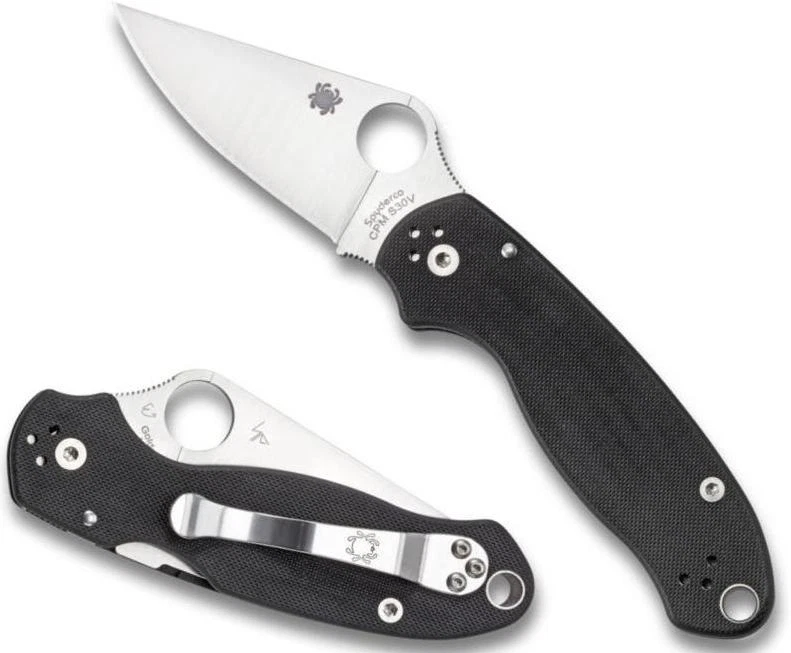 Spyderco Para 3 Folding Knife - Black, 3"