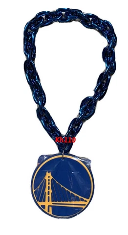 NBA Golden State Warriors 3D Fan Chain Necklace Foam -Blue Cover