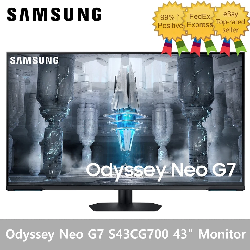 SAMSUNG Odyssey Neo G7 S43CG700 43" Quantum Mini LED 4K UHD 144Hz Gaming Monitor - Image 1 of 4