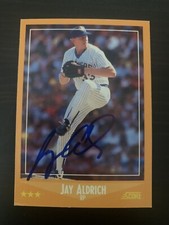 1988 Score #578 Jay Aldrich Milwaukee Brewers Signed Card Autographed