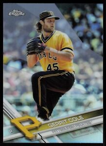2017 Topps Chrome GERRIT COLE SILVER REFRACTOR #136 Pittsburgh Pirates Yankees
