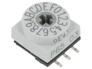 P65SMT703 Schalter: Dreh- Pos: 16 1uA/20mVDC -60-125°C Montage: SMD PTR HARTMANN - Picture 1 of 1