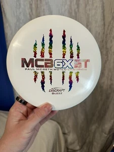 Rare White Paul Mcbeth 6x Claw Discraft ESP Buzzz 175-176g New Disc Golf Mid New - Picture 1 of 9