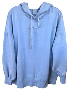 Harmony Balance Damen Kapuzenpullover Garment Dye Oversized Gr. L blau - Bild 1 von 7