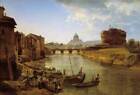 Silvestr Shchedrin - New Rome, The Castle Of Saint Angelo 30X40 Canvas