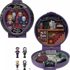 Polly Pocket Collector Playset, The Addams Family Compact with 4 Special Edition - Picture 1 of 5