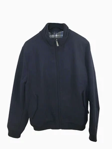 Brooks Brothers Navy Blue Insulated Wool Full Zip Jacket M Medium 7809-4E - Picture 1 of 1
