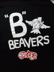 Buc Ees Beavers Long Sleeve Shirt Size Adult Men's M Medium TX Gas Station - Picture 1 of 4