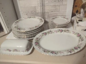 Creative Fine China Regency Rose 2345 Dinnerware Set Of 19 - Picture 1 of 7