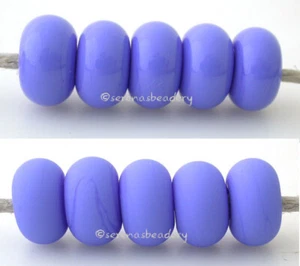 5 DUNKEL PERIWINKLE BLAU * Donut Handarbeit Lampenarbeit Glas Abstandhalter Perlen TANERES sra - Bild 1 von 3