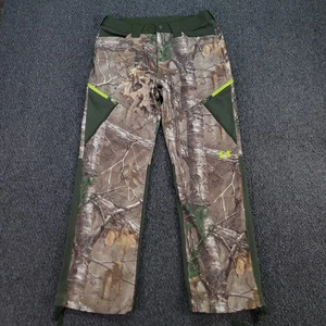 Under Armour Pants Men 34x32 Green Brown Storm Realtree Xtra Camo Hunting Nature - Picture 1 of 14