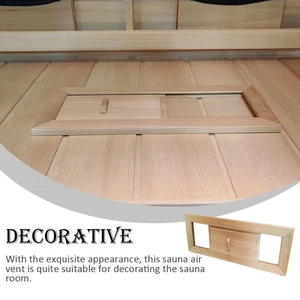 Extractor de ventilación de aire para sauna decoración rejilla ventilada ventana práctico exquisito - Imagen 1 de 7