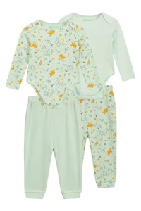 Mountain Warehouse Baby Four Piece Set Toddlers Long Sleeve 100% Cotton Romper - Picture 1 of 34