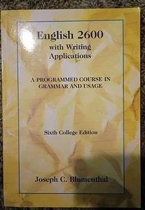 English 2600 with Writing Applications : A Programmed Course in Grammar and... - Picture 1 of 2