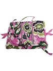 Vera Bradley Priscilla Pink Quilted Floral Tri-Fold Cosmetics Bag Travel Case