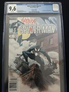Web of Spider-Man #1 (Marvel 1985) CGC 9.6 White Pages NEWSSTAND!
