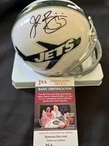 Mini casco John Riggins New York Jets HOF Throwback Firmato Auto VSR ~ JSA COA - Foto 1 di 6