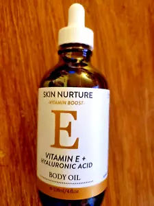 SKIN NURTURE VITAMIN BOOST VITAMIN E + HYALURONIC ACID BODY OIL - Picture 1 of 3