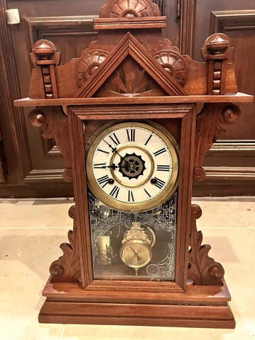 Antique Waterbury Parlor Clock "Hawley" 1891 Cover