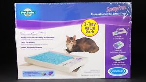 Petsafe Cat Litter Crystal Tray Refills for Scoopfree Self-Cleaning Box 3 Trays