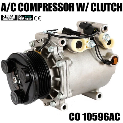 AC Compressor Fits Mitsubishi Eclipse 2.4L 2000 2001 2002 2003-2005 CO 10596AC Foto 1 de 4