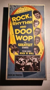 Rock Rhythm & Doo Wop 3 CD + Bonus Disc Rhino Buddy Holly Bobby Darin Shirelles - Picture 1 of 14