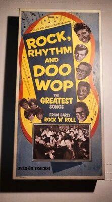 Rock Rhythm & Doo Wop 3 CD + Bonus Disc Rhino Buddy Holly Bobby Darin Shirelles - Image 1 of 4