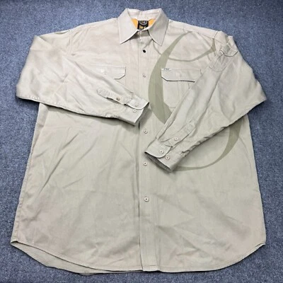 G Unit  Shirt Mens Extra Large Tan Heavy Weight Big Logo Young Buck Stunt 101 - Image 1 of 4