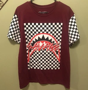 Fresh Laundry Hemd "SAVAGE" Burgunderrot/Schachbrett - Bild 1 von 5