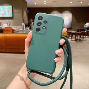 HandyHülle mit Band Handykette für Samsung Galaxy Schutz Kordel Case Umhängen - Bild 1 von 24
