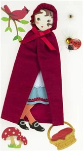 Jolee's Boutique POSEABLE RED RIDING HOOD Dimensional Stickers - 6 pcs - Picture 1 of 4