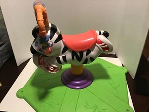 Fisher Price Go Baby Go Bounce & Spin Zebra Toddler Ride On Lights Sound - Picture 1 of 8