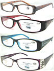Ladies Diamantes Detailed Flash Reading Glasses Selection +0.50~+3.00 Multi Size