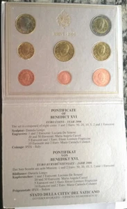Vatican 2006 Official Euro Mint Set of 8 Coins,UNC - Picture 1 of 4
