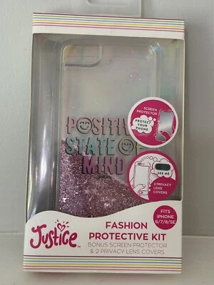 NOVO Kit de Proteção Justice Positive State of Mind Moda para iPhone 6/7/8 - Imagem 1 de 4