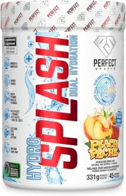 Mezcla de hidratación Perfect Sports HydroSplash sabor melocotón cero azúcar 331 g NUEVO Foto 1 de 2