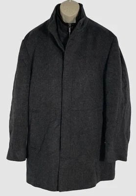 $645 Cardinal Of Canada Men's Gray Wool Cashmere Regular-Fit Coat Jacket Sz 48R - Image 1 of 4