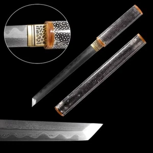 Samurai Japanese Tanto Knife Traditional Folded Steel Fighting Stabbing Combat - Picture 1 of 11