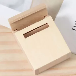 Miniature Blank Mail Box Doll House Mini Mail Box Miniature Wooden Flip Mailbox - Picture 1 of 12