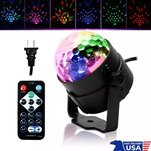 Party Magic Disco Ball Light LED Club RGB Rotating Club DJ Stage Lights w/Remote - Picture 1 of 14