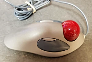 Logitech Trackman Marble Wheel USB Mouse T-BC21 P/N 804377-0000 - Tested - Picture 1 of 4