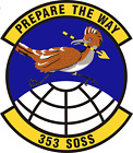 USAF 353rd Special Operations Support Squadron Self-Adhesive Vinyl Decal