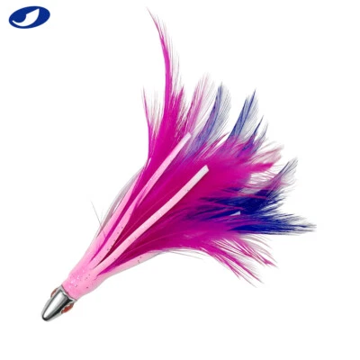 OCEAN CAT 10 Pcs 5" Lead Head Trolling Lure Saltwater Offshore Mahi Tuna Big Game Baits