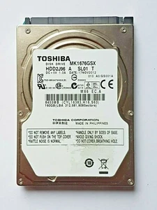 160 GB SATA Toshiba MK1676GSX 5400rpm 8MB HDD 2,5 " Hard Drive - Picture 1 of 1