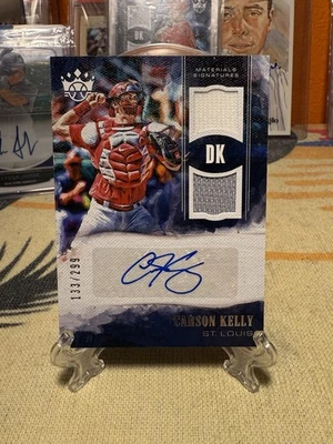 2018 Diamond Kings Materials Signatures Auto Dual Relic /299 Carson Kelly - Image 1 of 4