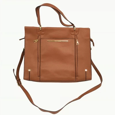 Bolso Bandolera Grande Steve Madden Marrón Imitación Cuero Cartera Bolso de Hombro. Foto 1 de 4