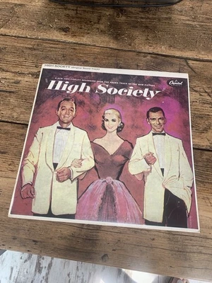 High Society OST Soundtrack Crosby Sinatra Armstrong Jazz vinyl LP plays Nicely - Image 1 of 4