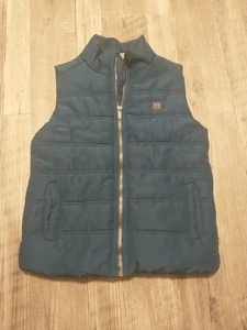 Calvin Klein Jeans Boys Blue Puffer Outerwear Full Zip Vest Size 6 - Picture 1 of 5